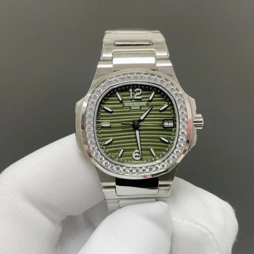 파텍필립 노틸러스 쿼츠 32mm 그린 다이얼