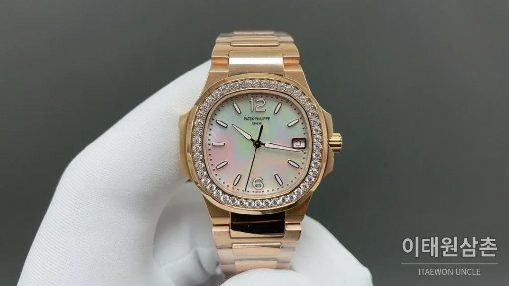 파텍필립 노틸러스 쿼츠 32mm 오렌지 다이얼