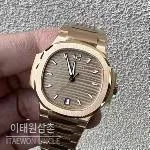 파텍필립 노틸러스 스틸 블루다이얼 오토매틱 35.2mm 7118 로즈골드 브레이슬릿
