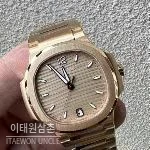 파텍필립 노틸러스 스틸 블루다이얼 오토매틱 35.2mm 7118 로즈골드 브레이슬릿