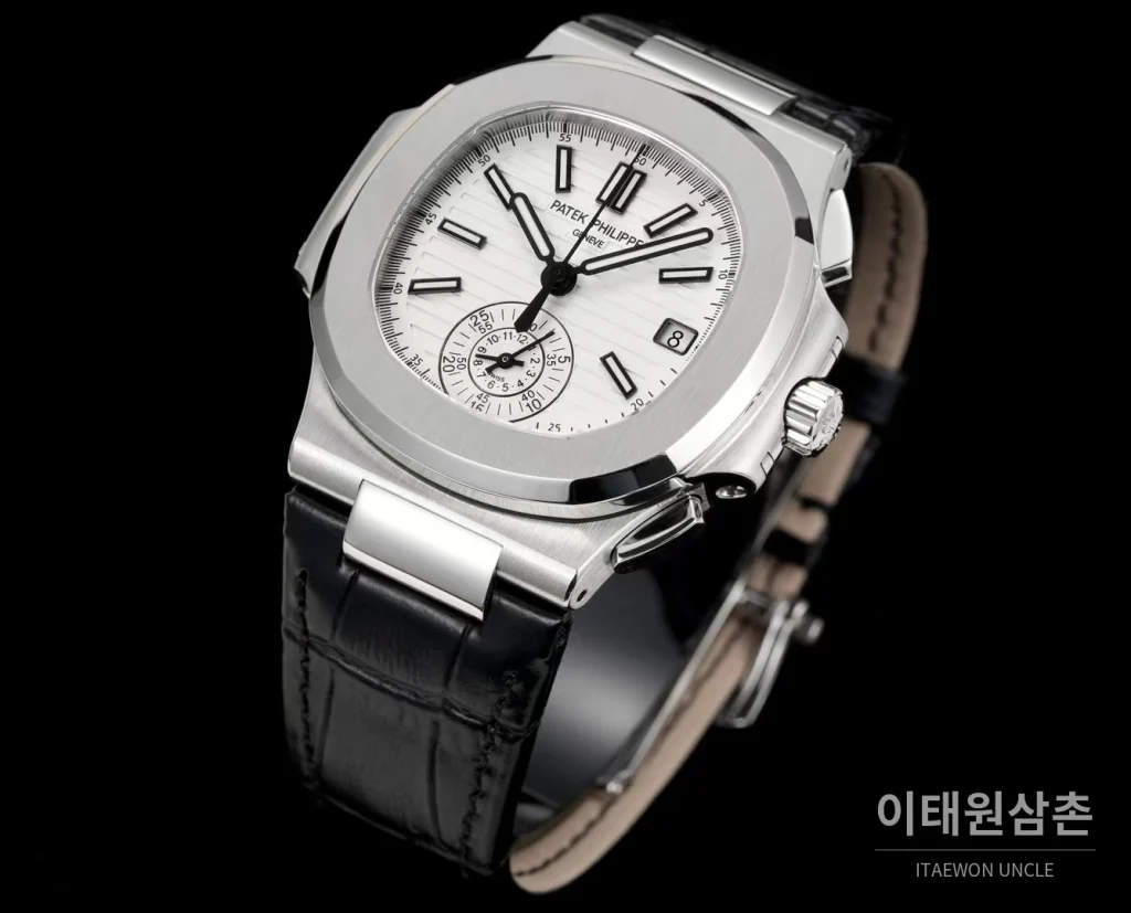 파텍필립 노틸러스 스틸 블루다이얼 크로노그래프 오토매틱 40.5mm 5980
