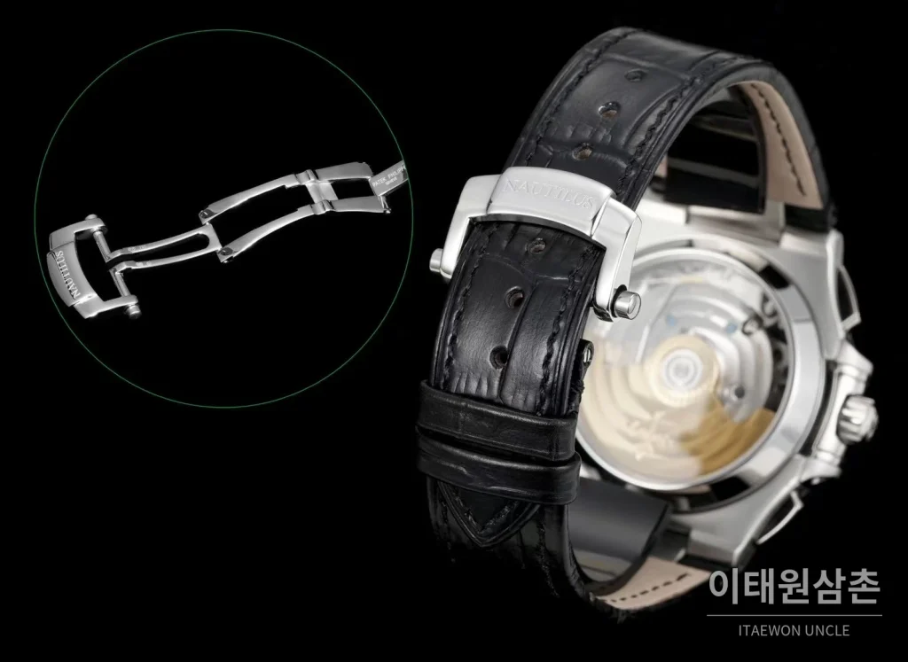 파텍필립 노틸러스 스틸 블루다이얼 크로노그래프 오토매틱 40.5mm 5980