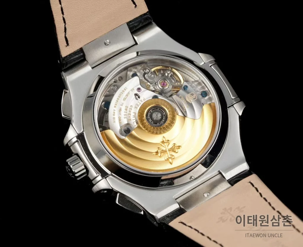 파텍필립 노틸러스 스틸 블루다이얼 크로노그래프 오토매틱 40.5mm 5980 (2)