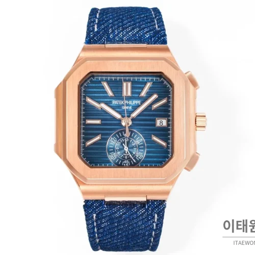 파텍필립 노틸러스 스틸 크로노그래프 오토매틱 44mm 5980/1A-014 블루 다이얼 블루 나일론 스트랩 (4) 파텍필립 노틸러스 스틸 크로노그래프 오토매틱 44mm 5980/1A-014 블루 다이얼 블루 나일론 스트랩 (4)