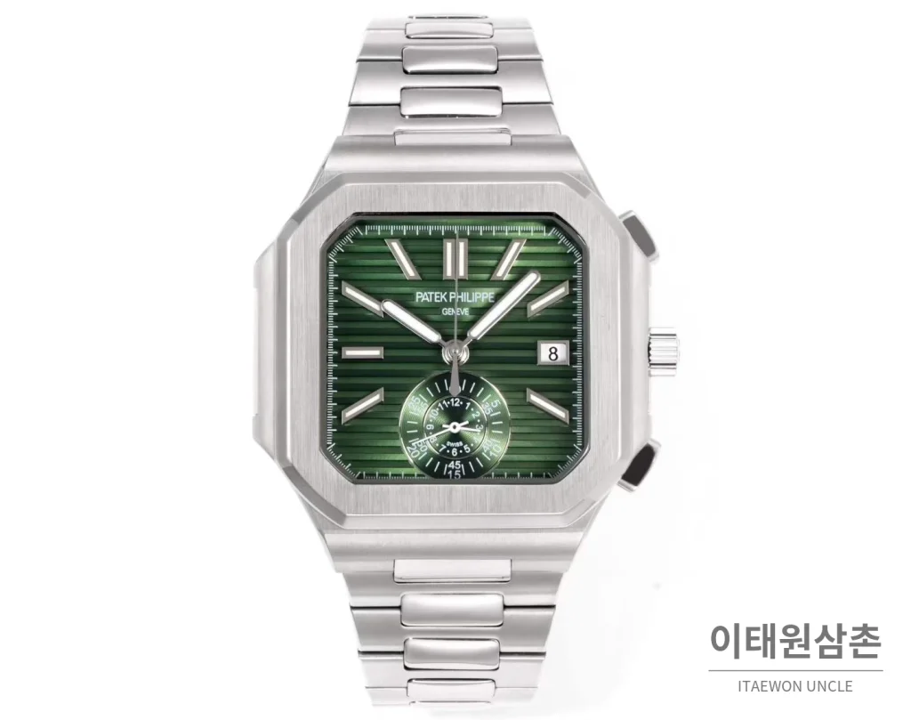 파텍필립 노틸러스 스틸 크로노그래프 오토매틱 44mm 블랙 (2)