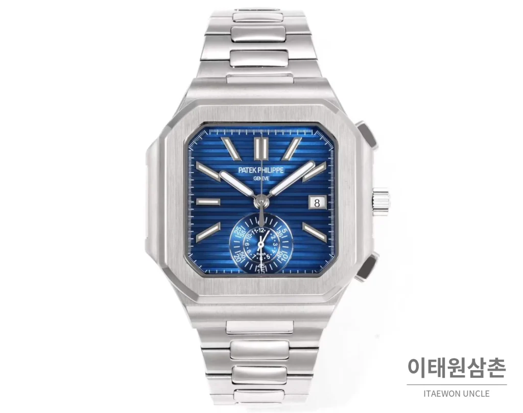 파텍필립 노틸러스 스틸 크로노그래프 오토매틱 44mm 블랙 (3)