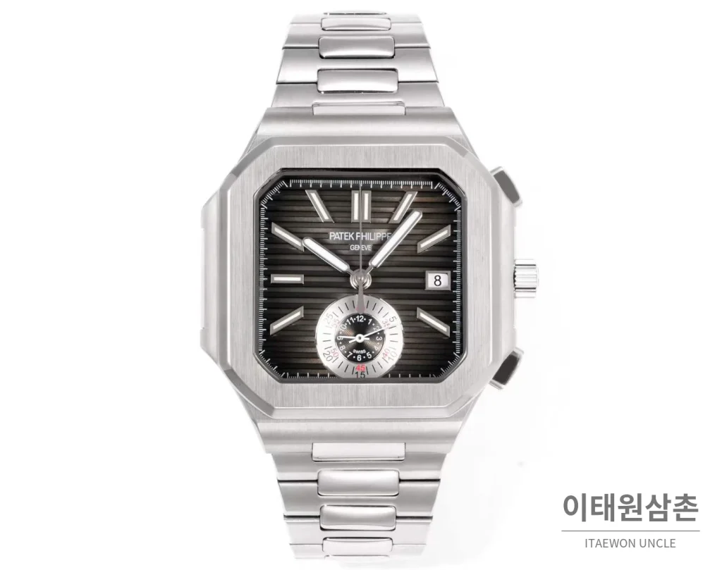 파텍필립 노틸러스 스틸 크로노그래프 오토매틱 44mm 블랙 (4)