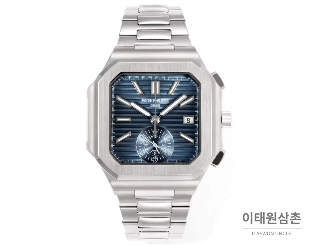 파텍필립 노틸러스 스틸 크로노그래프 오토매틱 44mm 블랙 (6)