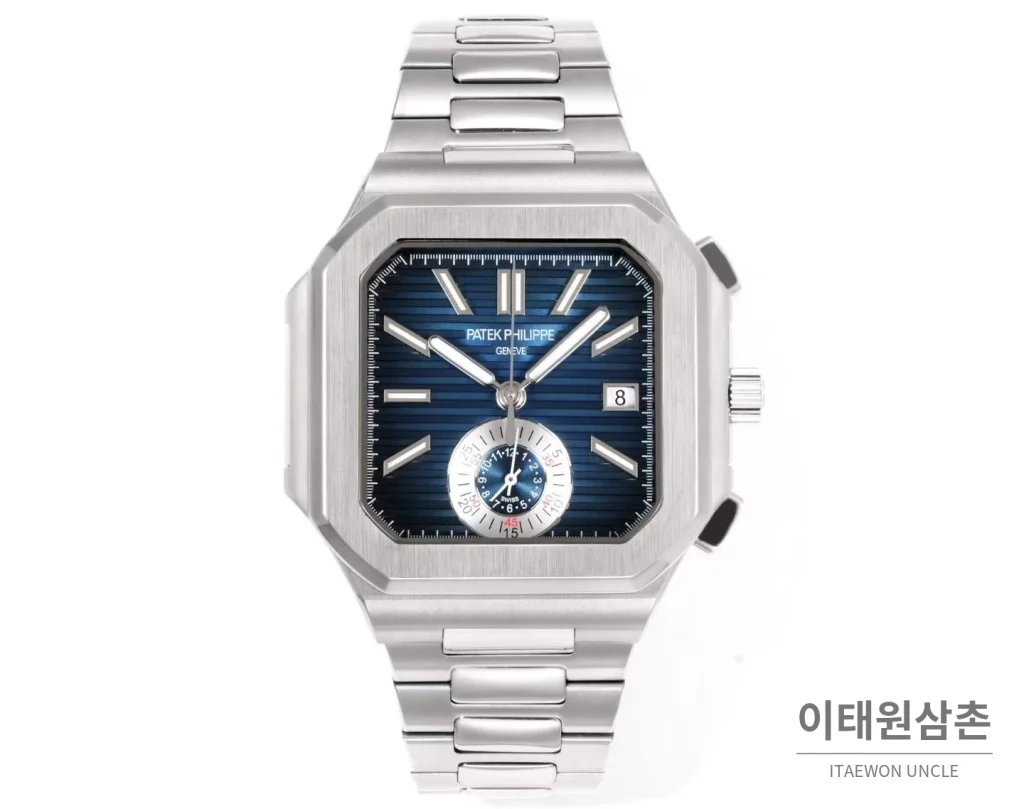 파텍필립 노틸러스 스틸 크로노그래프 오토매틱 44mm 블랙 (7)