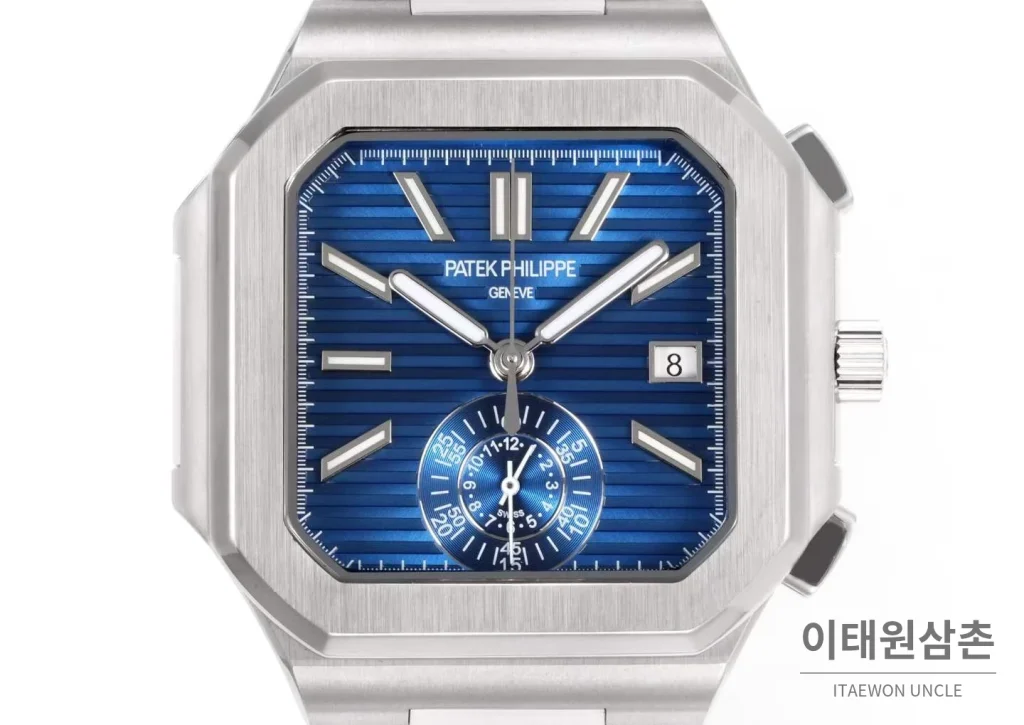 파텍필립 노틸러스 스틸 크로노그래프 오토매틱 44mm 블랙 (3)