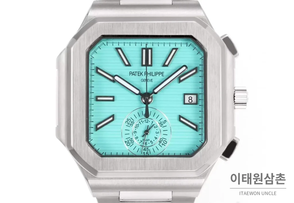 파텍필립 노틸러스 스틸 크로노그래프 오토매틱 44mm 블랙 (5)