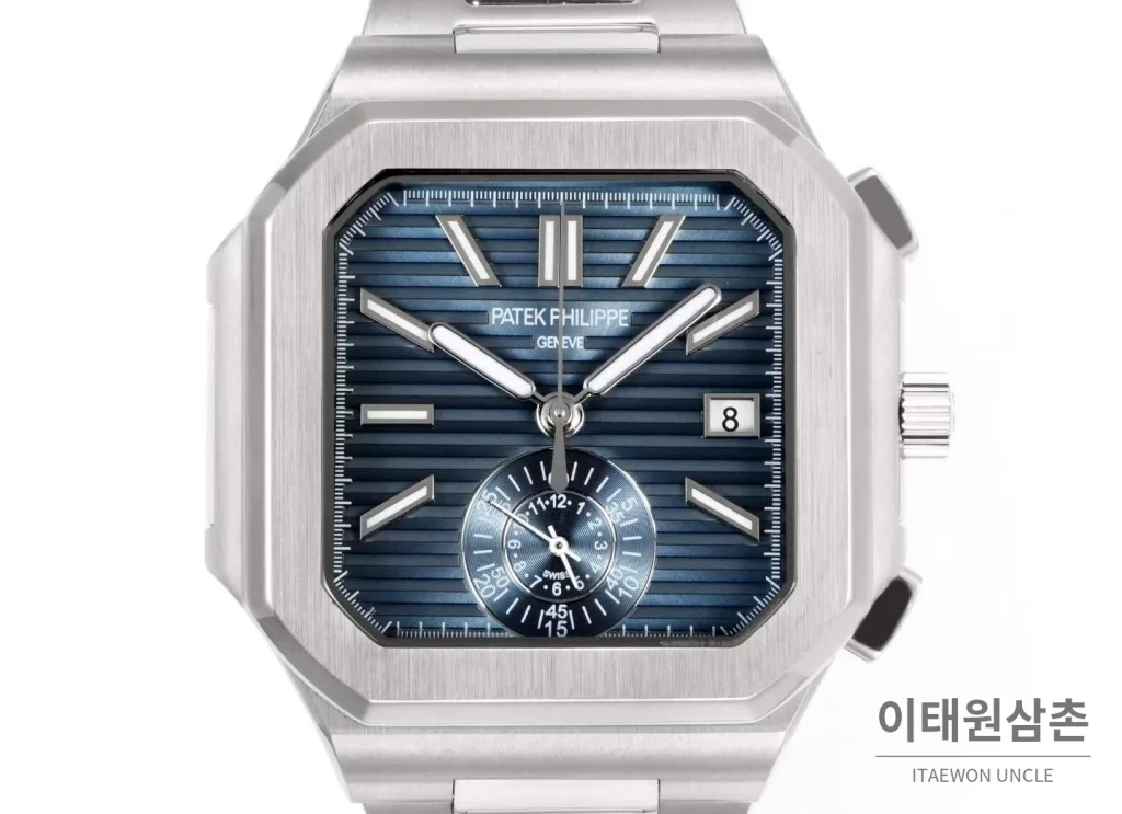 파텍필립 노틸러스 스틸 크로노그래프 오토매틱 44mm 블랙 (6)