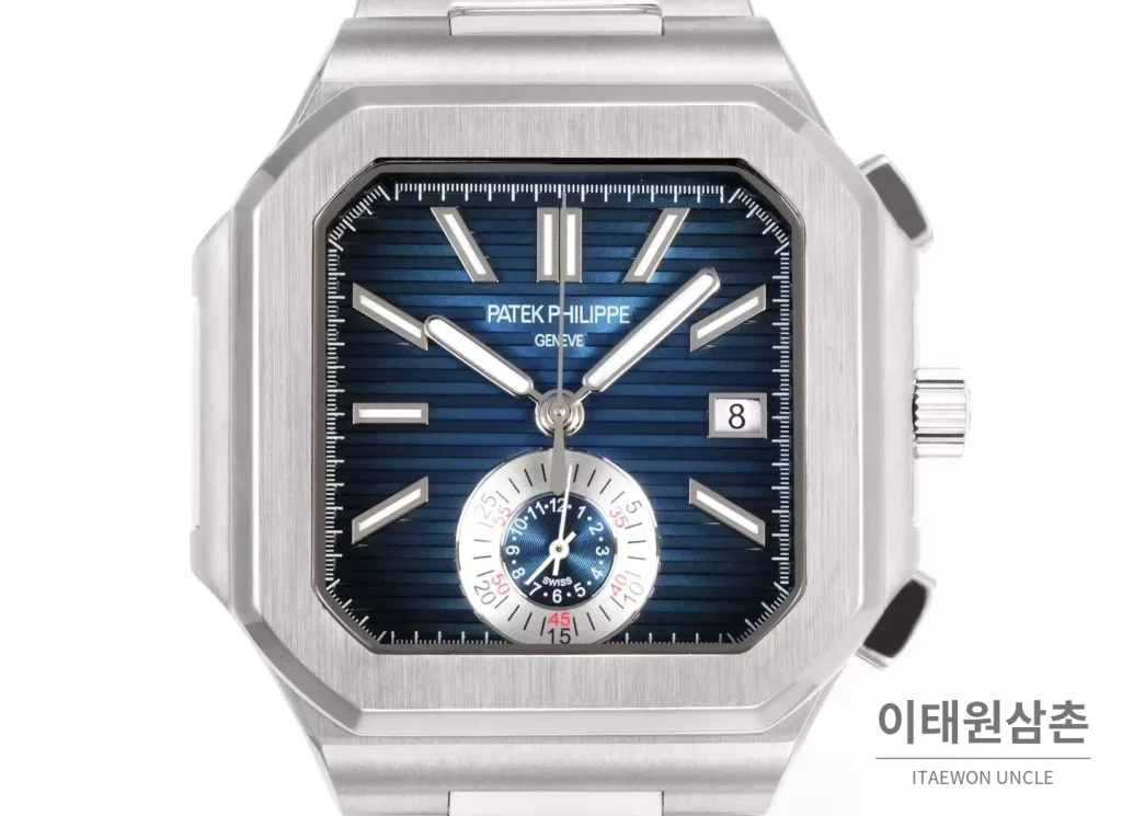 파텍필립 노틸러스 스틸 크로노그래프 오토매틱 44mm 블랙 (7)