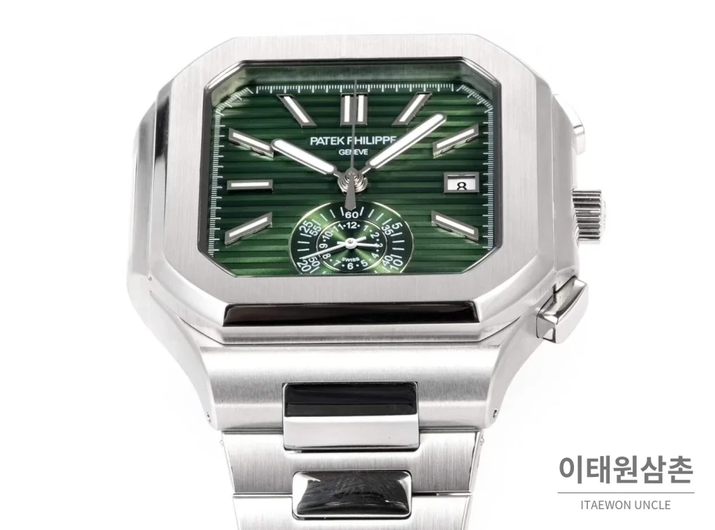 파텍필립 노틸러스 스틸 크로노그래프 오토매틱 44mm 블랙 (2)