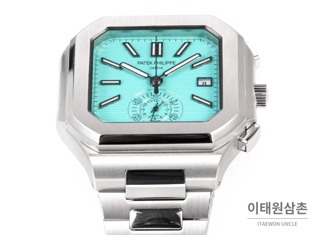 파텍필립 노틸러스 스틸 크로노그래프 오토매틱 44mm 블랙 (5)