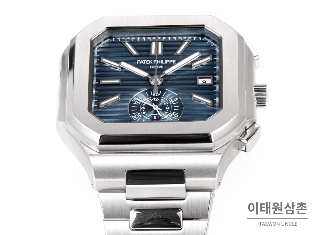 파텍필립 노틸러스 스틸 크로노그래프 오토매틱 44mm 블랙 (6)