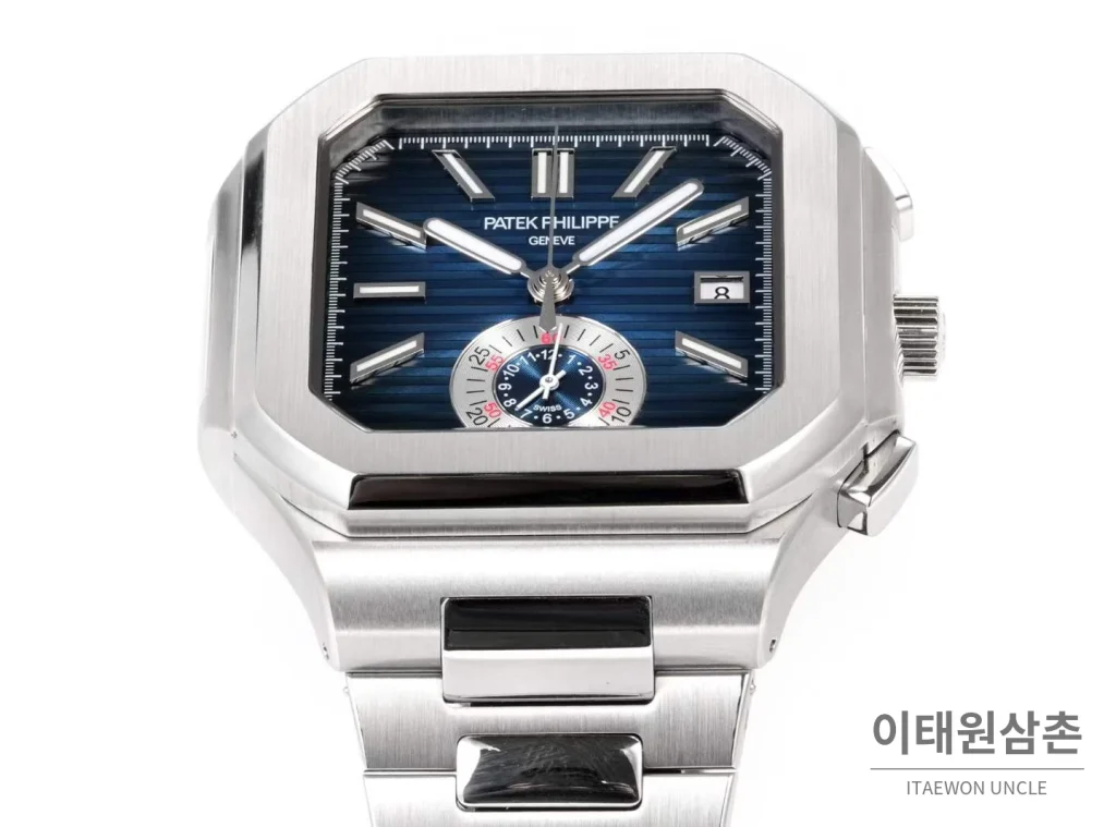 파텍필립 노틸러스 스틸 크로노그래프 오토매틱 44mm 블랙 (7)