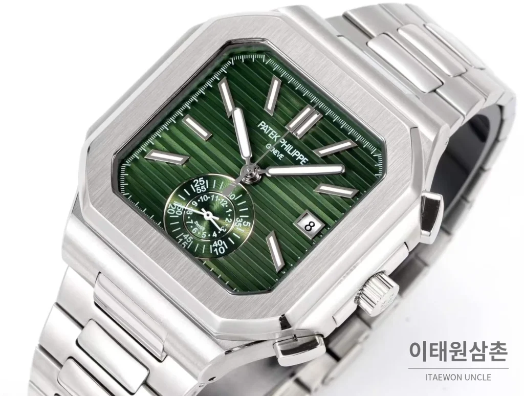파텍필립 노틸러스 스틸 크로노그래프 오토매틱 44mm 블랙 (2)