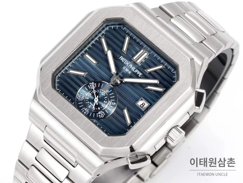 파텍필립 노틸러스 스틸 크로노그래프 오토매틱 44mm 블랙 (6)