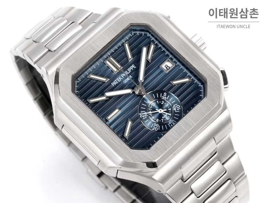 파텍필립 노틸러스 스틸 크로노그래프 오토매틱 44mm 블랙 (6)