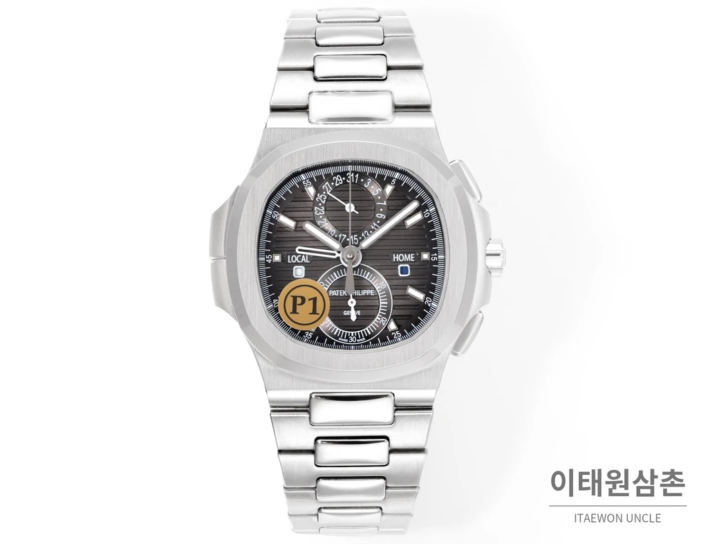 파텍필립 노틸러스 스틸 실버베젤 그레이다이얼 오토매틱 40.5mm