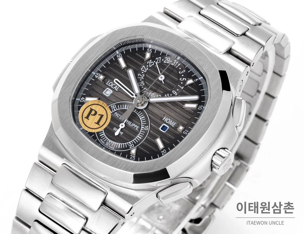 파텍필립 노틸러스 스틸 실버베젤 그레이다이얼 오토매틱 40.5mm