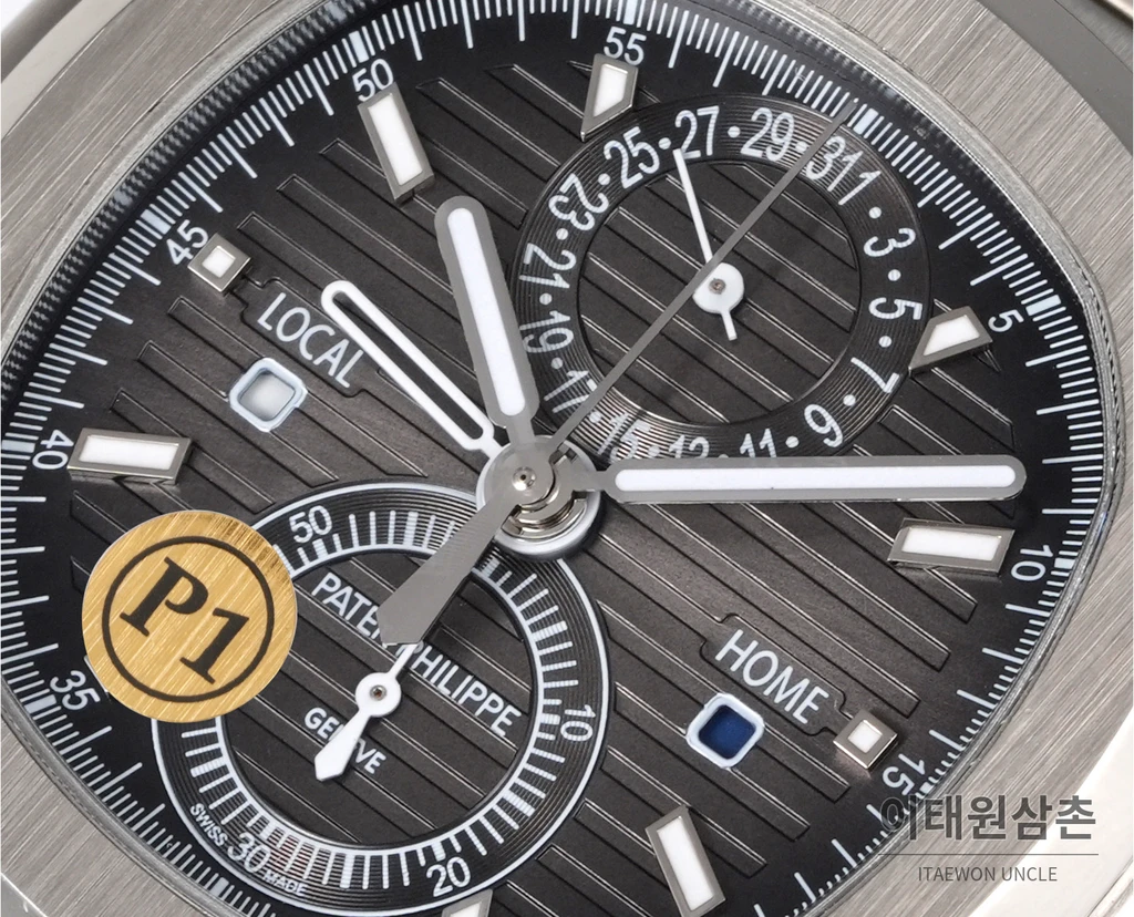 파텍필립 노틸러스 스틸 실버베젤 그레이다이얼 오토매틱 40.5mm