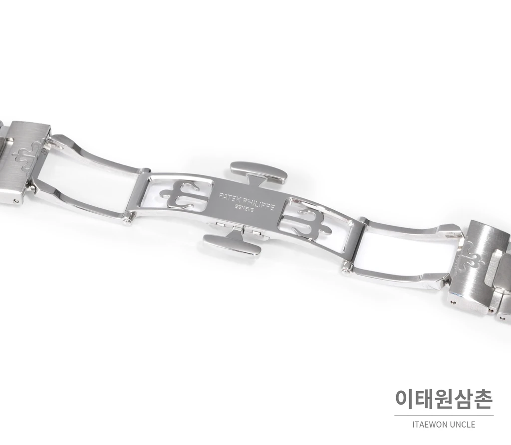 파텍필립 노틸러스 스틸 실버베젤 네이비다이얼 오토매틱 40.5mm