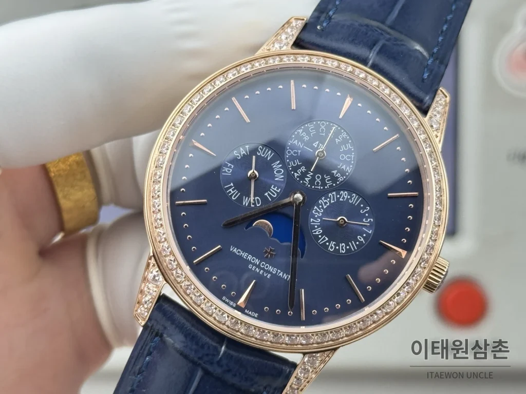 파텍필립 패트리모니 오토매틱 네이비 다이얼