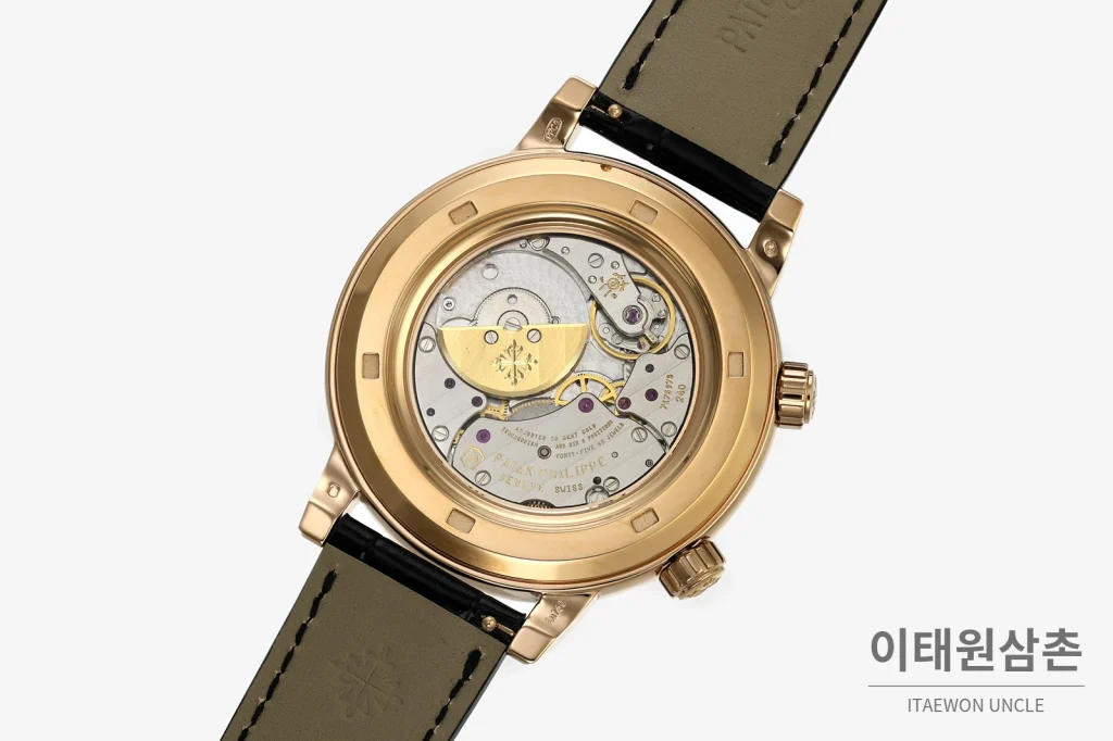 파텍필립 스카이문 오토매틱 44mm 블랙 다이얼