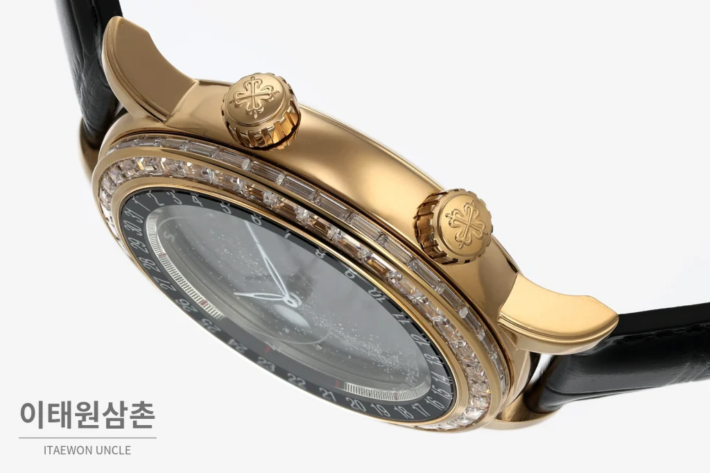 파텍필립 스카이문 오토매틱 44mm 블랙 다이얼