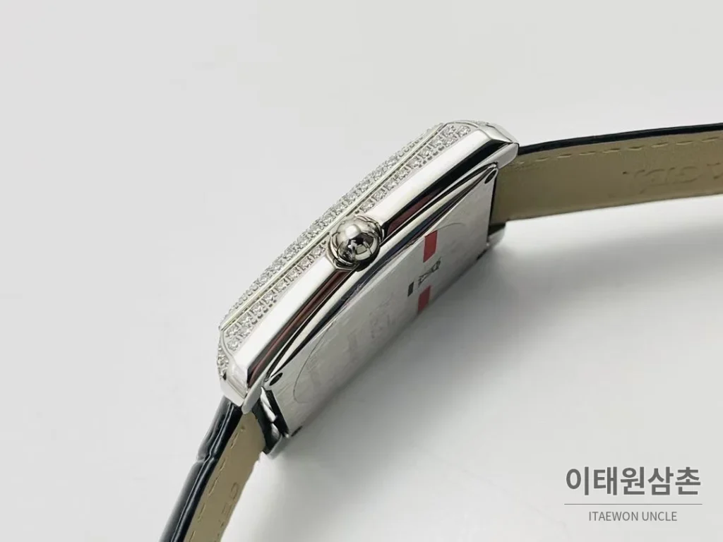 피아제 AF3 블랙 다이아몬드 베젤 오토매틱 41mm 화이트 다이얼