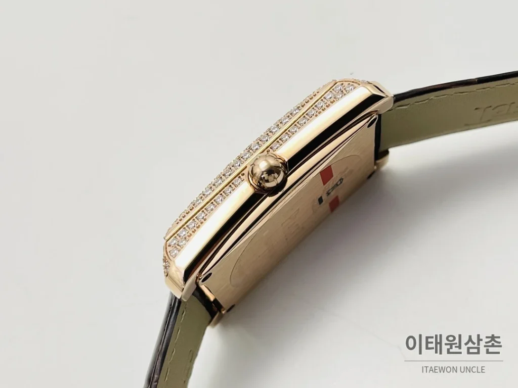 피아제 AF3 블랙 다이아몬드 베젤 오토매틱 41mm 샴페인 다이얼