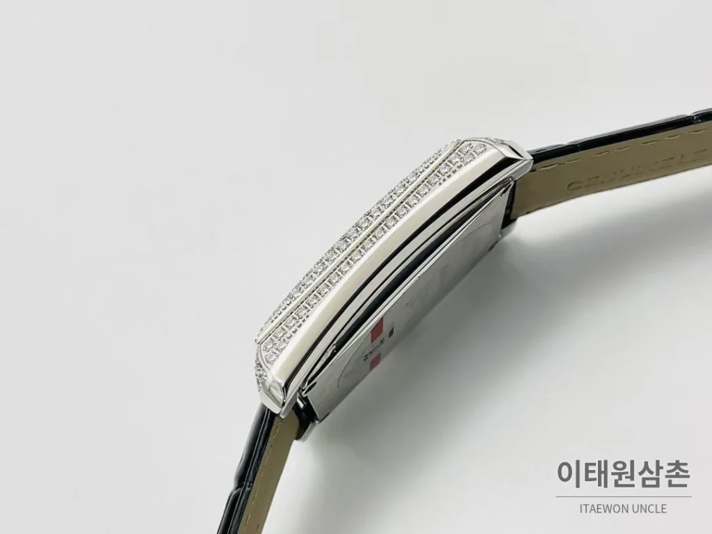 피아제 AF3 블랙 다이아몬드 베젤 오토매틱 41mm 화이트 다이얼