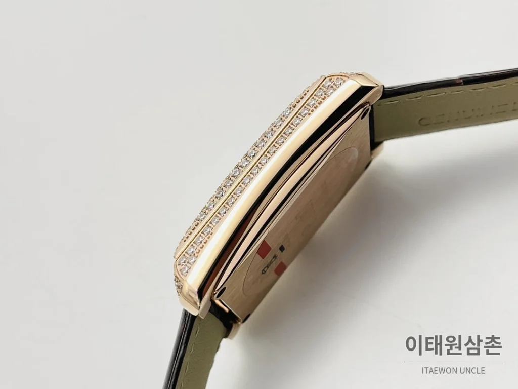 피아제 AF3 블랙 다이아몬드 베젤 오토매틱 41mm 샴페인 다이얼