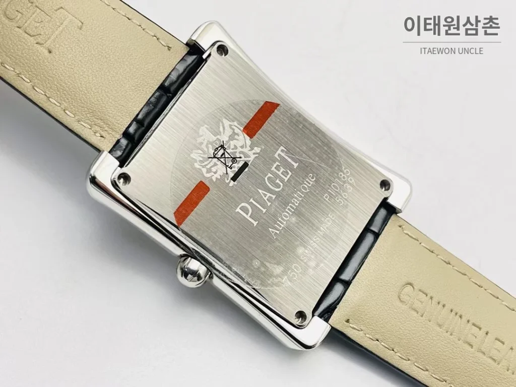 피아제 AF3 블랙 다이아몬드 베젤 오토매틱 41mm 화이트 다이얼