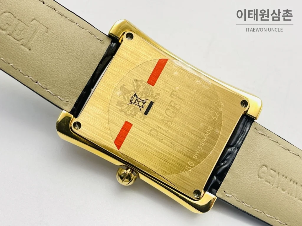 피아제 AF3 블랙 다이아몬드 베젤 오토매틱 41mm 골드 다이얼