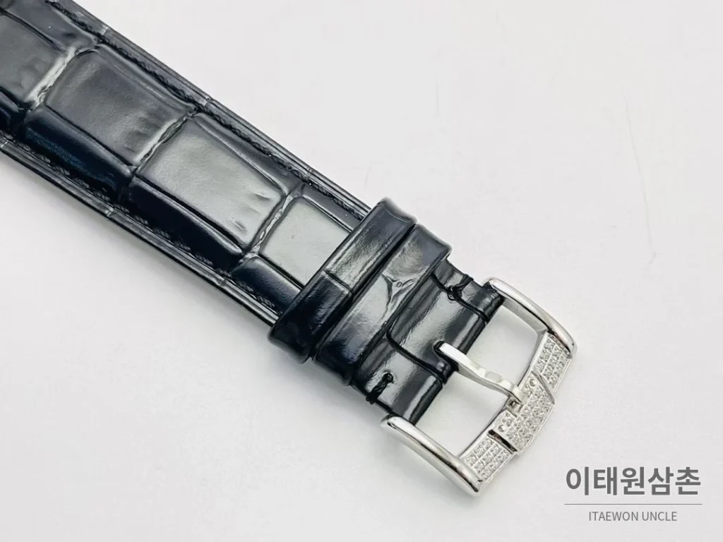 피아제 AF3 블랙 다이아몬드 베젤 오토매틱 41mm 화이트 다이얼