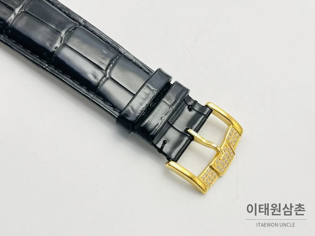 피아제 AF3 블랙 다이아몬드 베젤 오토매틱 41mm 골드 다이얼
