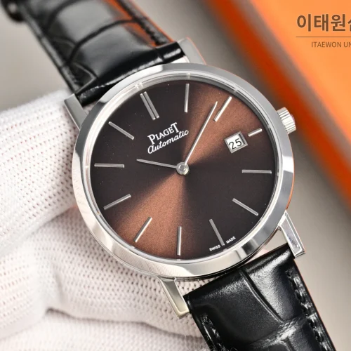 피아제 알티플라노 오토매틱 38mm 브라운 다이얼