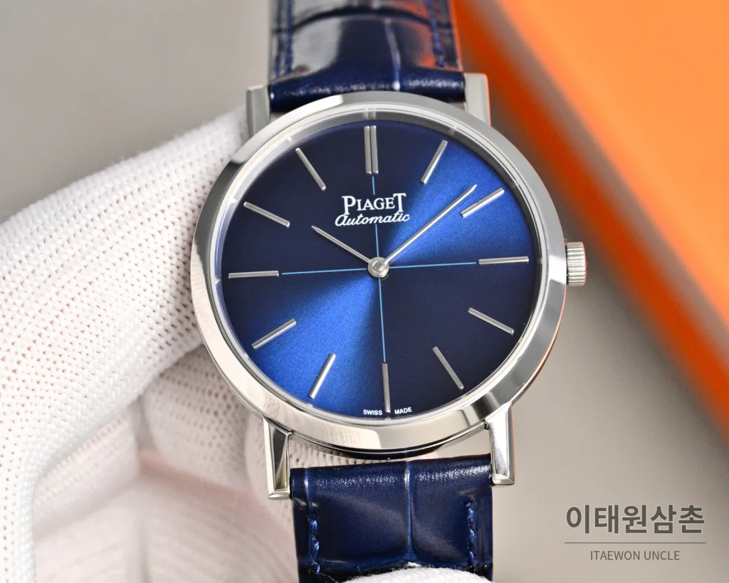 피아제 알티플라노 오토매틱 38mm 브라운 다이얼