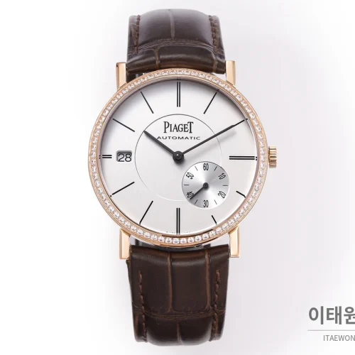 피아제 알티플라노 오리진 울트라씬 오토매틱 40mm 화이트 브라운 가죽 스트랩 (2) 피아제 알티플라노 오리진 울트라씬 오토매틱 40mm 화이트 브라운 가죽 스트랩 (2)