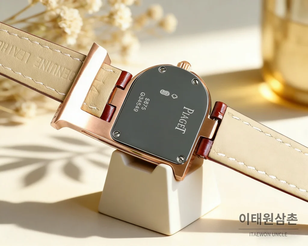 피아제 라임라이트 갈라 스틸 다이아 비대칭 쿼츠 28mm