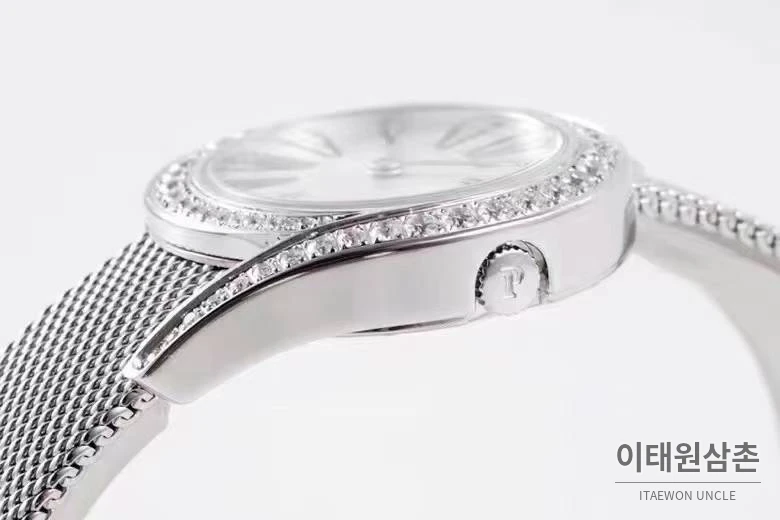 피아제 라임라이트 갈라 스틸 다이아세팅 화이트다이얼 쿼츠 32mm 스틸 브레이슬릿