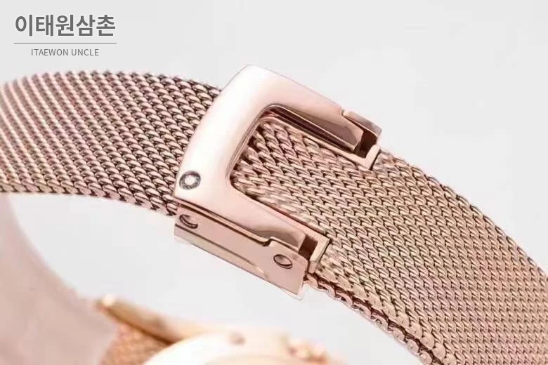피아제 라임라이트 갈라 스틸 다이아세팅 화이트다이얼 쿼츠 32mm 로즈골드 브레이슬릿