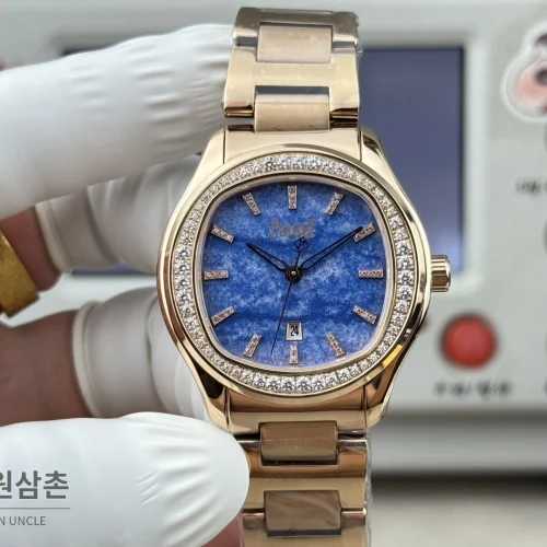 피아제 폴로 오토매틱 42mm 블루 다이얼