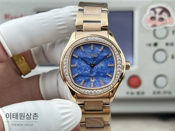 피아제 폴로 오토매틱 42mm 블루 다이얼
