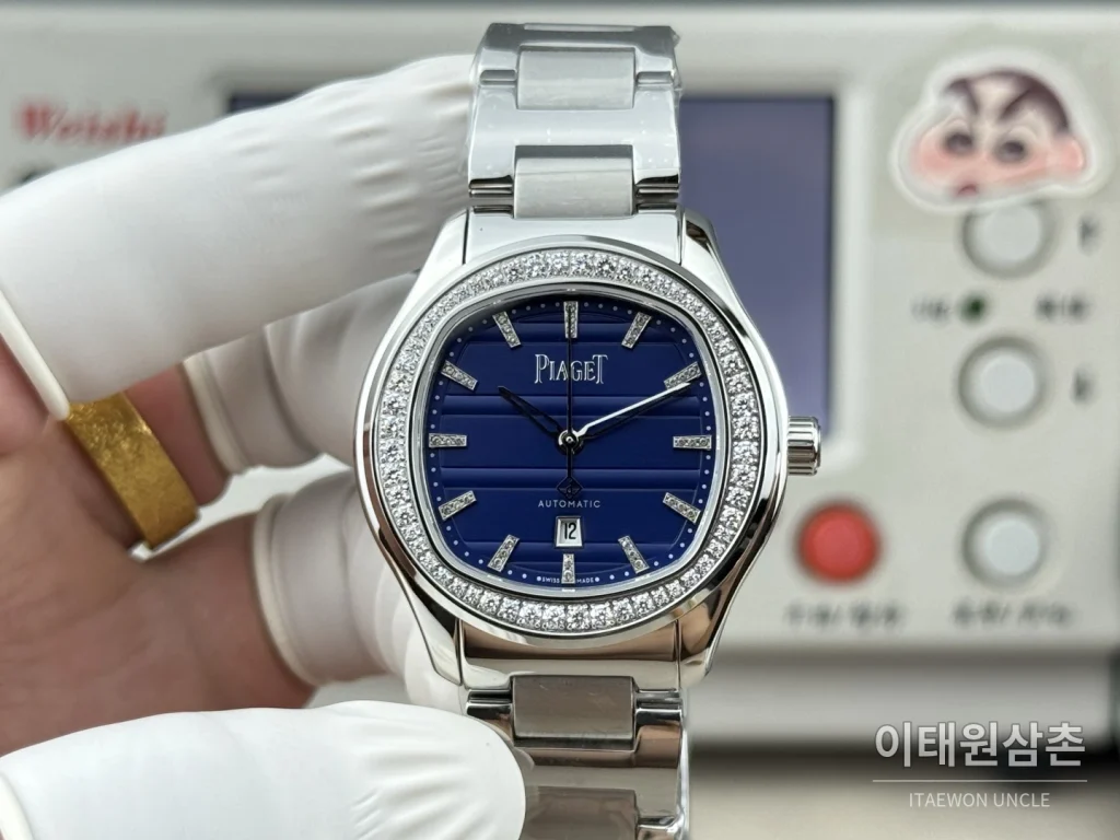 피아제 폴로 오토매틱 42mm 네이비 다이얼
