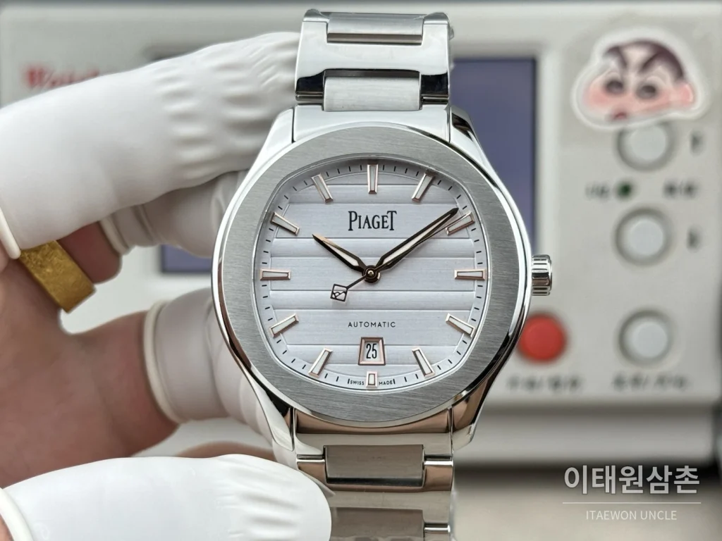 피아제 폴로 오토매틱 42mm 실버 다이얼