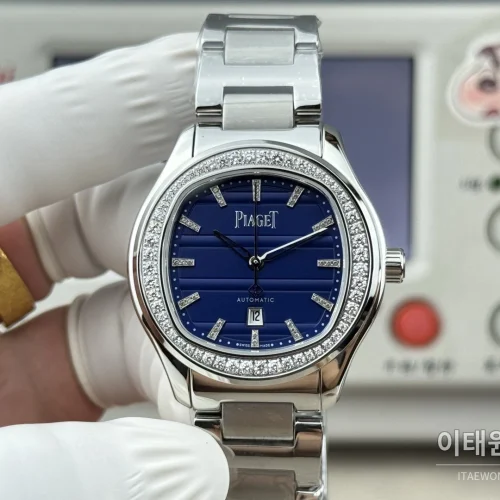 피아제 폴로 오토매틱 42mm 네이비 다이얼